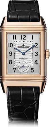 Jaeger-LeCoultre Pre-owned Jaeger LeCoultre Reverso Classic Large Duoface Silver Dial Mens Watch Q3832420