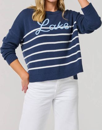 Shiraleah Womens Lake Relaxed Fit Sweater In Navy
