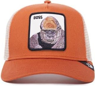 Goorin Brothers The Boss Gorilla Patch Snapback Trucker Hat in Rust at Nordstrom Rack