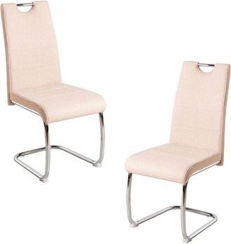 Regalos Miguel Packs Sillas Comedor - Pack 2 Sillas Hallen Tela - Beige