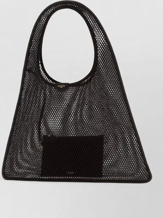 Alaia mesh shopping bag