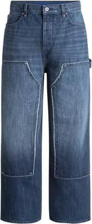 HUGO BOSS Donkerblauwe Carpenter Jeans - Heren - Regular Fit Jeans - Blauw - W35 L32 - Katoen - Jeans