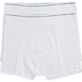 Jockey Big & Tall 2-pk Boxer Briefs in White at Nordstrom, Size 2X Big