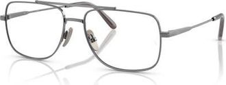 Ray-Ban 58mm Square optical glasses in Silver at Nordstrom