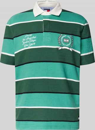 Tommy Jeans Regular Fit Poloshirt aus reiner Baumwolle in Gruen, Gr&ouml;&szlig;e XXL