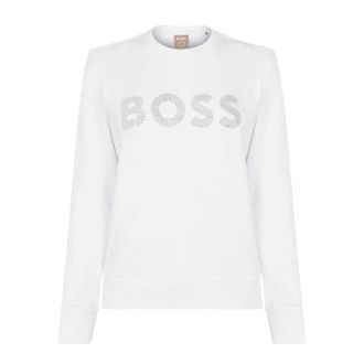 HUGO BOSS Dames/Dames Logo Sweatshirt (Wit)
