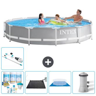 Intex Piscina Prism Frame Redonda - 366x76 Cm - 7-piezas S21045