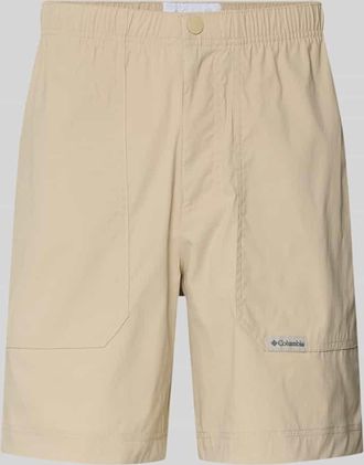 Columbia Regular Fit Shorts mit Logo-Patch Modell Landroamer in Beige, Gr&ouml;&szlig;e XXL