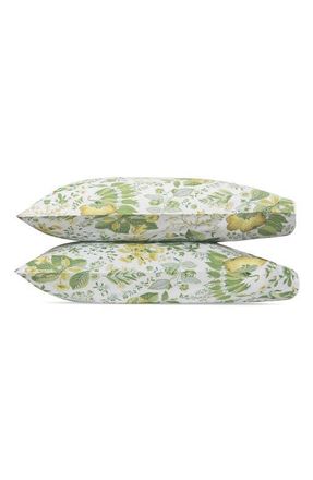 Matouk Pomegranate Set of 2 Pillowcases in Citrus at Nordstrom, Size Standard