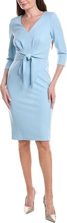 Adrianna Papell Crepe Tie Waist Sheath Dress