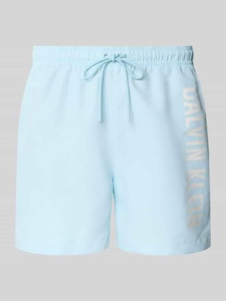 Calvin Klein Underwear Badehose mit elastischem Bund in Hellblau, Gr&ouml;&szlig;e L