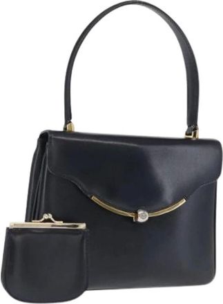 Gucci Pre-owned Handbags, female, Blue, Size: ONE SIZE Pre-owned Leather Handbag