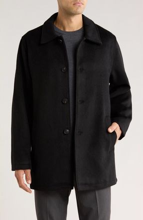 Robert Graham Wool Car Coat in Black at Nordstrom Rack, Size Medium
