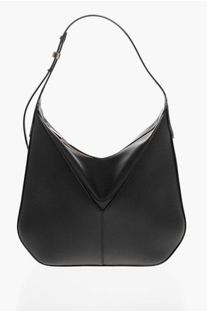 Valextra Textured Leather Shoulder Bag with Zipped Closure size Unica