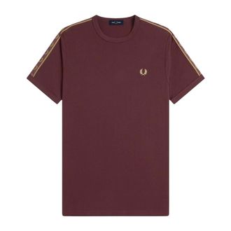 Fred Perry Tops, Heren, Rood, M, Katoen, M4613 69A Ringer T-Shirt