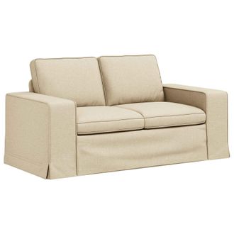 vidaXL Sof&aacute; Crema 162 X 80 X 82 Cm Tela Vidaxl