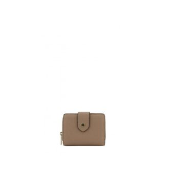 Pourchet Accessoires, Dames, Beige, ONE Size, Leer, Club Flap Wallet
