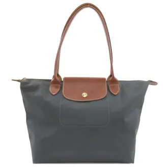 Longchamp Gray Nylon Tote Bag (Pre-Owned)