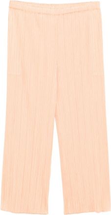 Pleats Please Issey Miyake Pantaloni mc August - Arancione