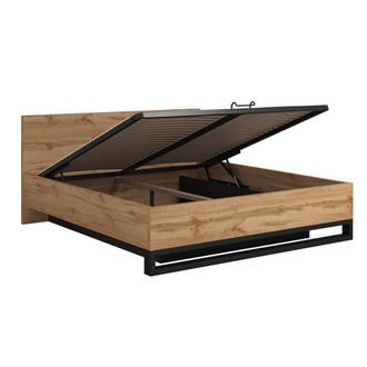 Petits Meubles Cama box y negro 180x200 incluido tablero aglomerado laminado madera