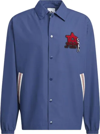 adidas Modern Collegiate Coach Jacket Asia Sizing Tech Indigo HS1993
