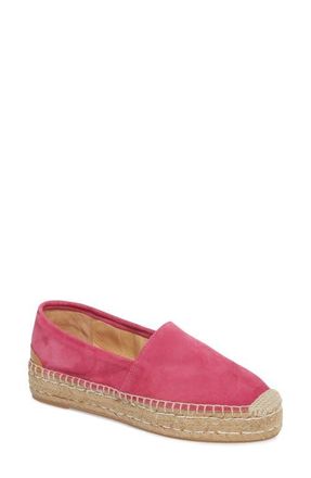 Patricia Green Abigail Espadrille Slip-On in Hot Pink Suede at Nordstrom, Size 8