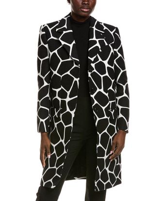 Michael Kors Giraffe Jacquard Coat