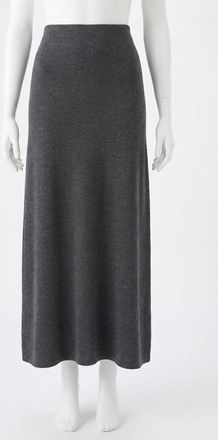 Z Supply Demure Maxi Skirt In Charcoal Heather