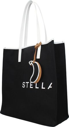 Stella McCartney Womens Black Fabric Shoulder Bag