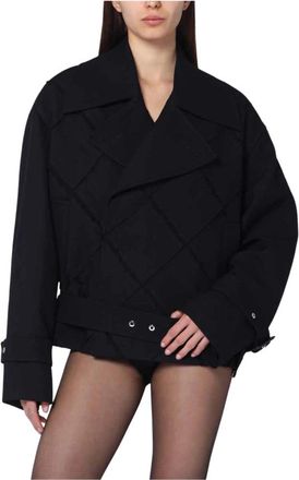 Namacheko Belted Jacket - Dames - Zomerjassen - Zwart - 2XS - Wol - Jassen