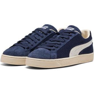 Puma Suede Crochet Sneaker in Puma Navy/Puma White at Nordstrom, Size 10.5