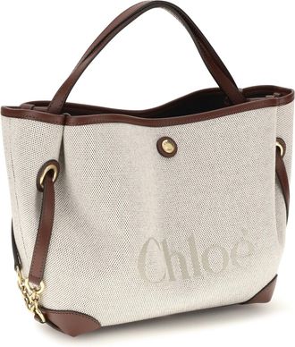 Chlo&eacute; Womens Clover Handbag Crafty Brown Fabric Handbags Hand Bags