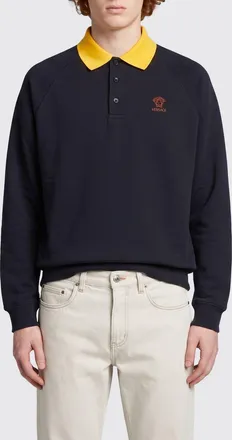 Versace Polo in cotone con logo Medusa