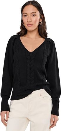 Madewell Femme V-Neck Carlia Pullover Womens Sweater Black : XL (Womens 14-16), Wool