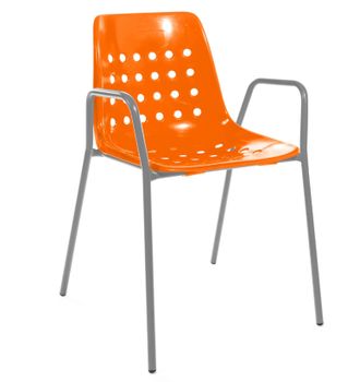 Schubiger M&ouml;bel Gartenstuhl Bermuda mit Armlehne Rundrohr