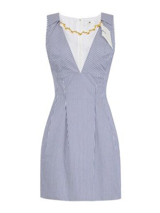 Elisabetta Franchi Short Striped Dress