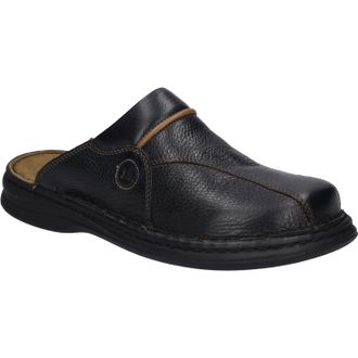 Josef Seibel Mens Men Clog Klaus in black Leather - Size EU 44