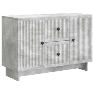 vidaXL Aparador Gris Hormig&oacute;n 89 X 34,5 X 60 Cm Madera De Ingenier&iacute;a Vidaxl