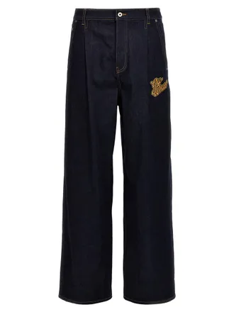 Off-white Baggy Tapered Jeans