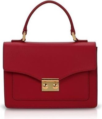 Luis Steven Emma Leather Satchel in Red at Nordstrom