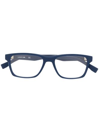 Lacoste square frame glasses - unisex - Acetate - 54 - Blue
