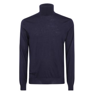 FILIPPO DE LAURENTIIS Coltrui - Heren - Truien - Blauw - Maat: L Wol
