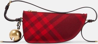 Burberry Shield Mini Burberry Check shoulder bag