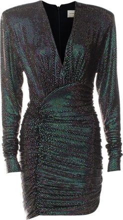 Alexandre Vauthier Alexander Vauthier Black Rhinestone Embellished Mini Dress Size S