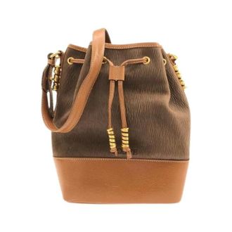 Loewe Pre-owned Bucket Bags, female, Brown, Size: ONE SIZE Pre-owned Leather Shoulder Bag