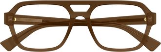 Bottega Veneta Bottega Veneta Bv1336oa Linea New Classic 004 Brown Transparent Glasses