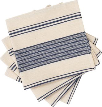 French Home Set Of 4 Striped Napkins