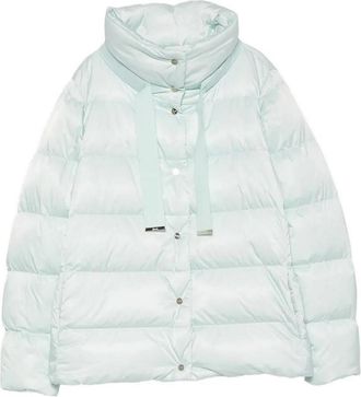Herno Light Blue Quilted Parka