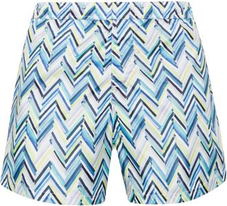 Missoni zigzag-pattern swim shorts - men - Polyester/Polyester - XXXL - Blue