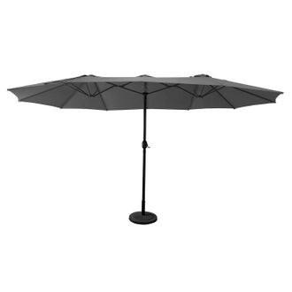 Happy Garden Sombrilla Doble 2,7 X 4,6 M Linai Color Gris
